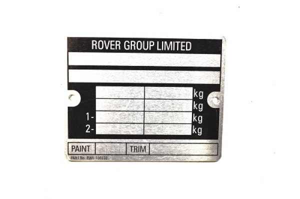 CHASSIS PLATE ROVER